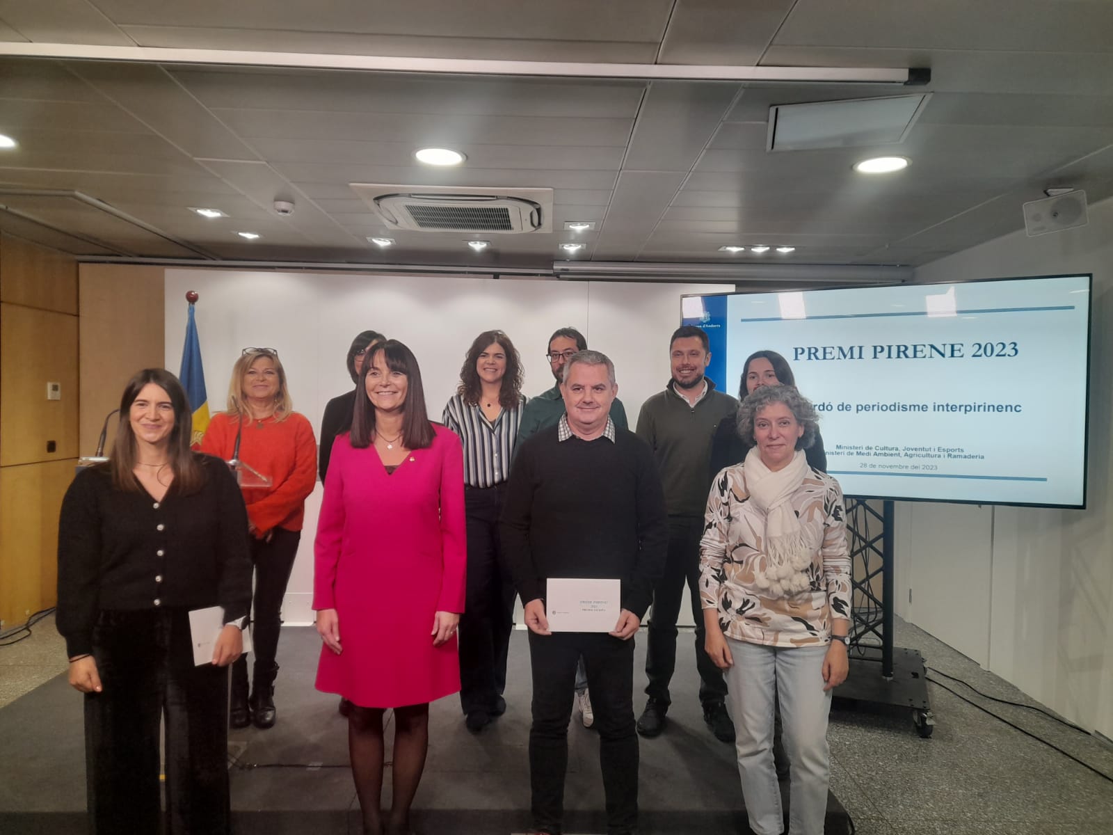 El jurat amb els guanyadors del Premi Pirenne El jurat amb els guanyadors del Premi Pirenne