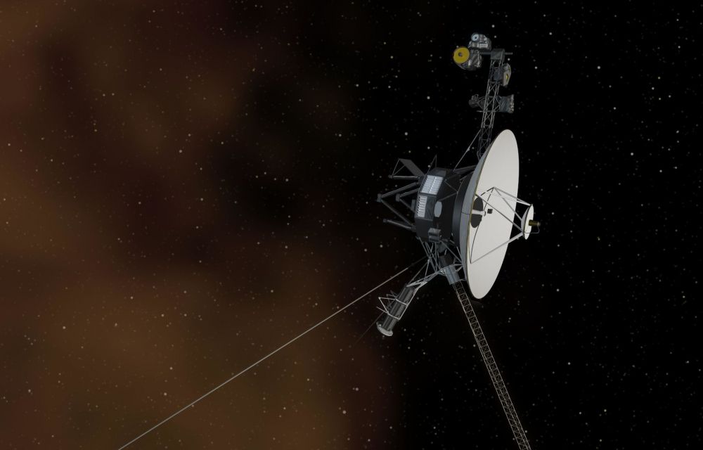 Il·lustració artística de la Voyager 1 més enllà de l'heliopausa. Crèdit: NASA/JPL