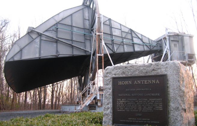 L'antena Holmdel, ara monument històric nacional dels Estats-Units