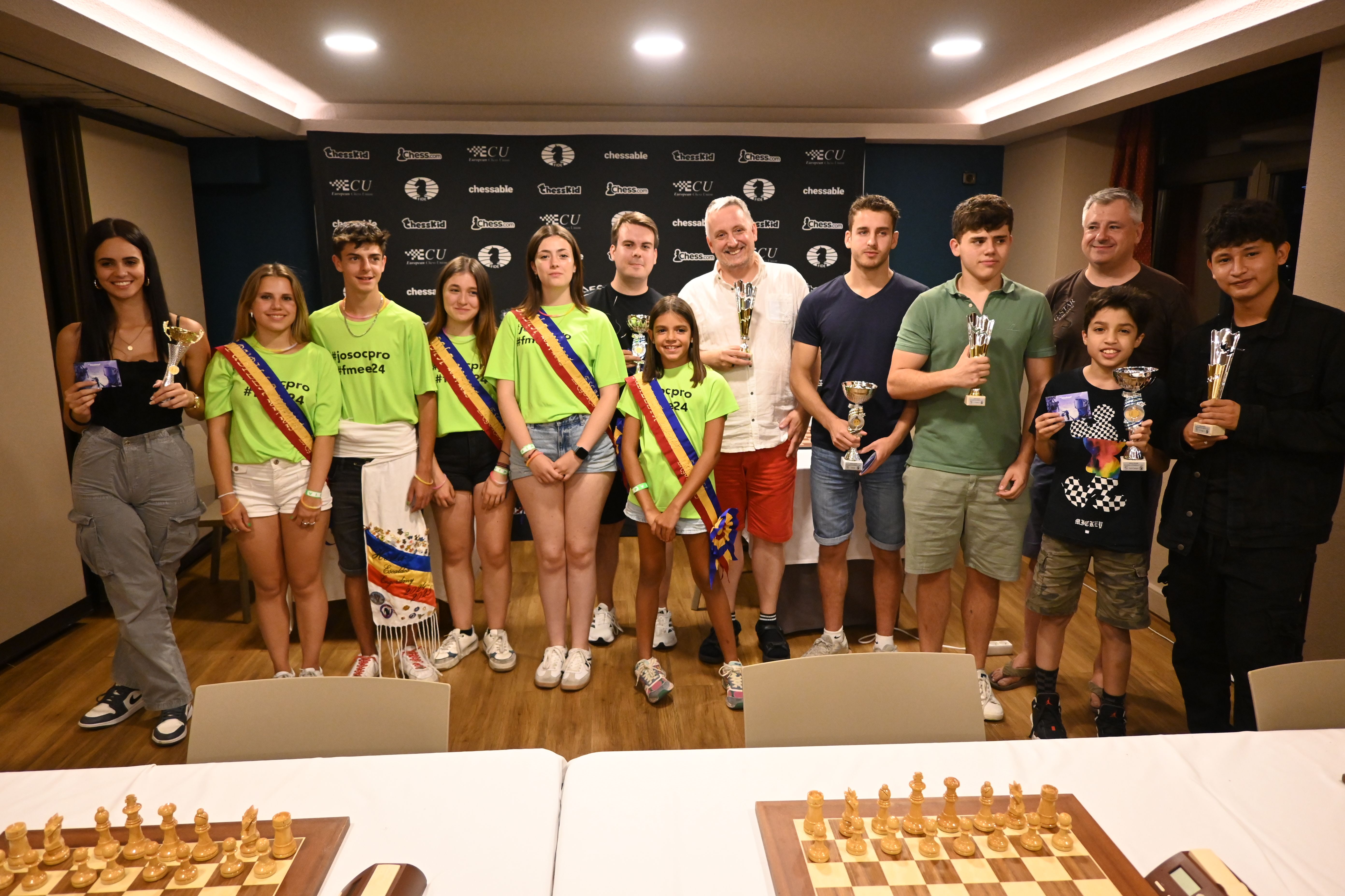 Aquests han estat els guanyadors i participants del torneig d'escacs de la Festa Major d'Escaldes.  