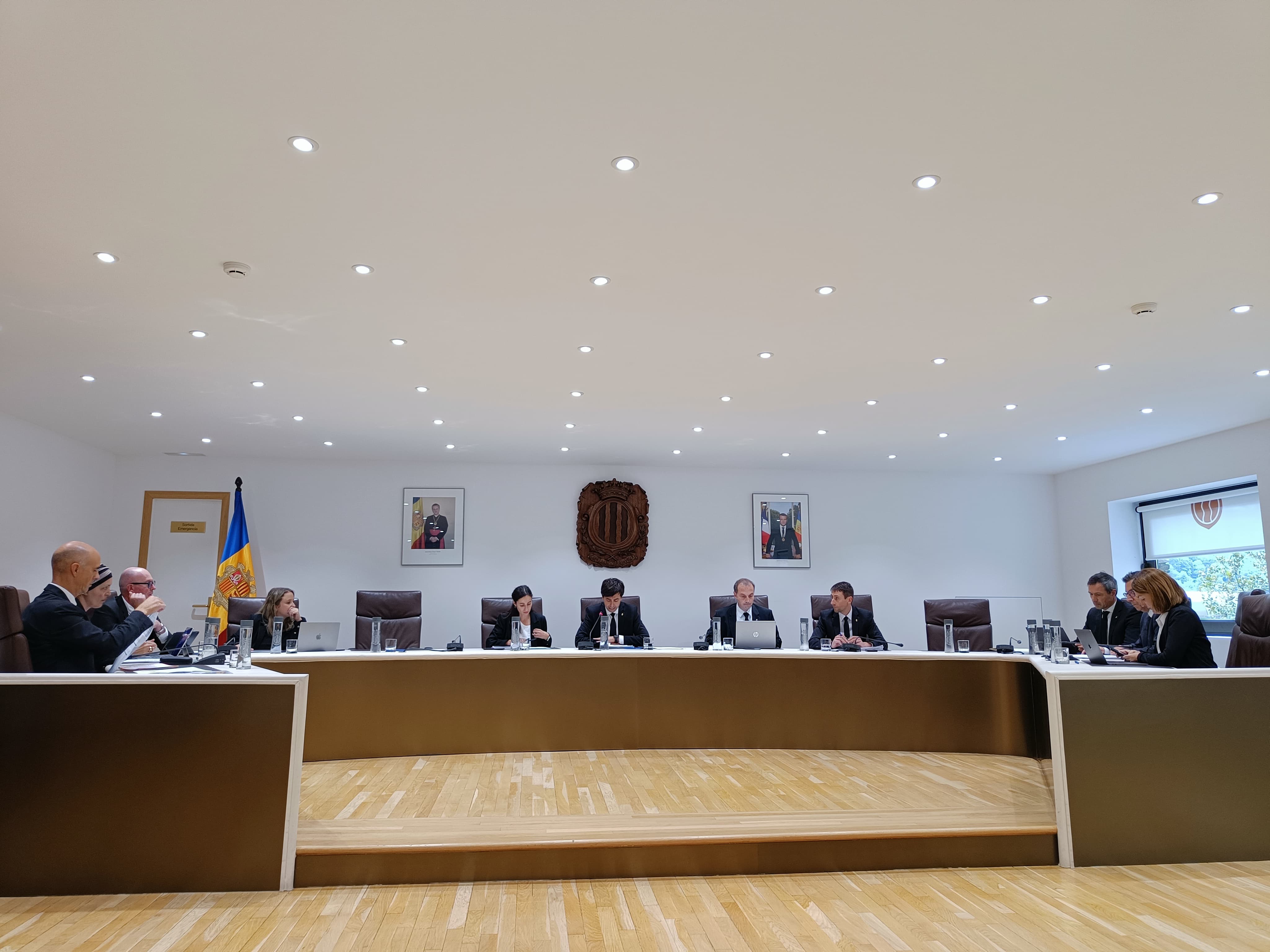 Un instant de la sessió de consell de comú d'aquest dijous a Andorra la Vella. Un instant de la sessió de consell de comú d'aquest dijous a Andorra la Vella.