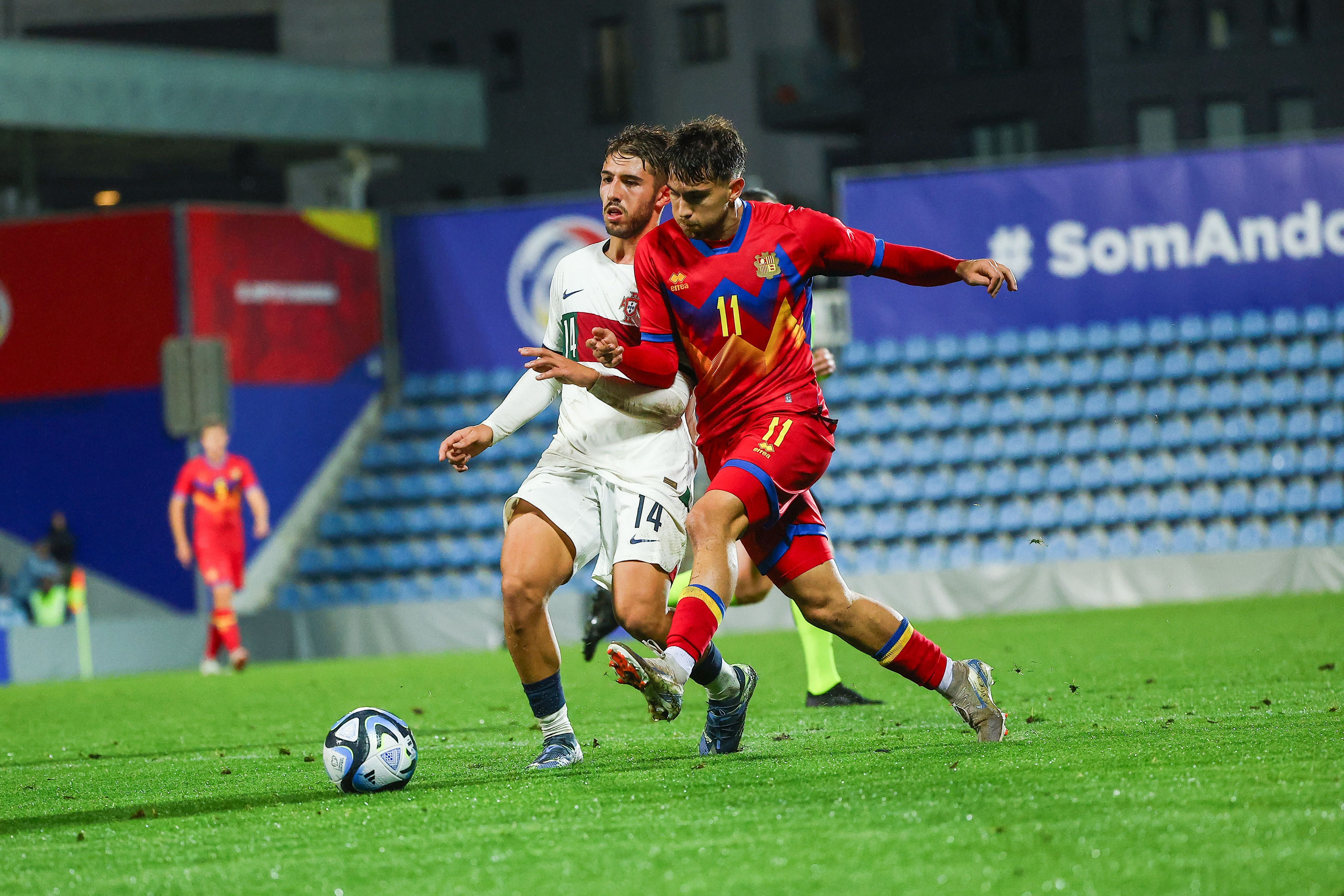 La selecció sub-21 cau 1-2 davant Portugal a l’Estadi Nacional en el darrer partit del Preeuropeu.