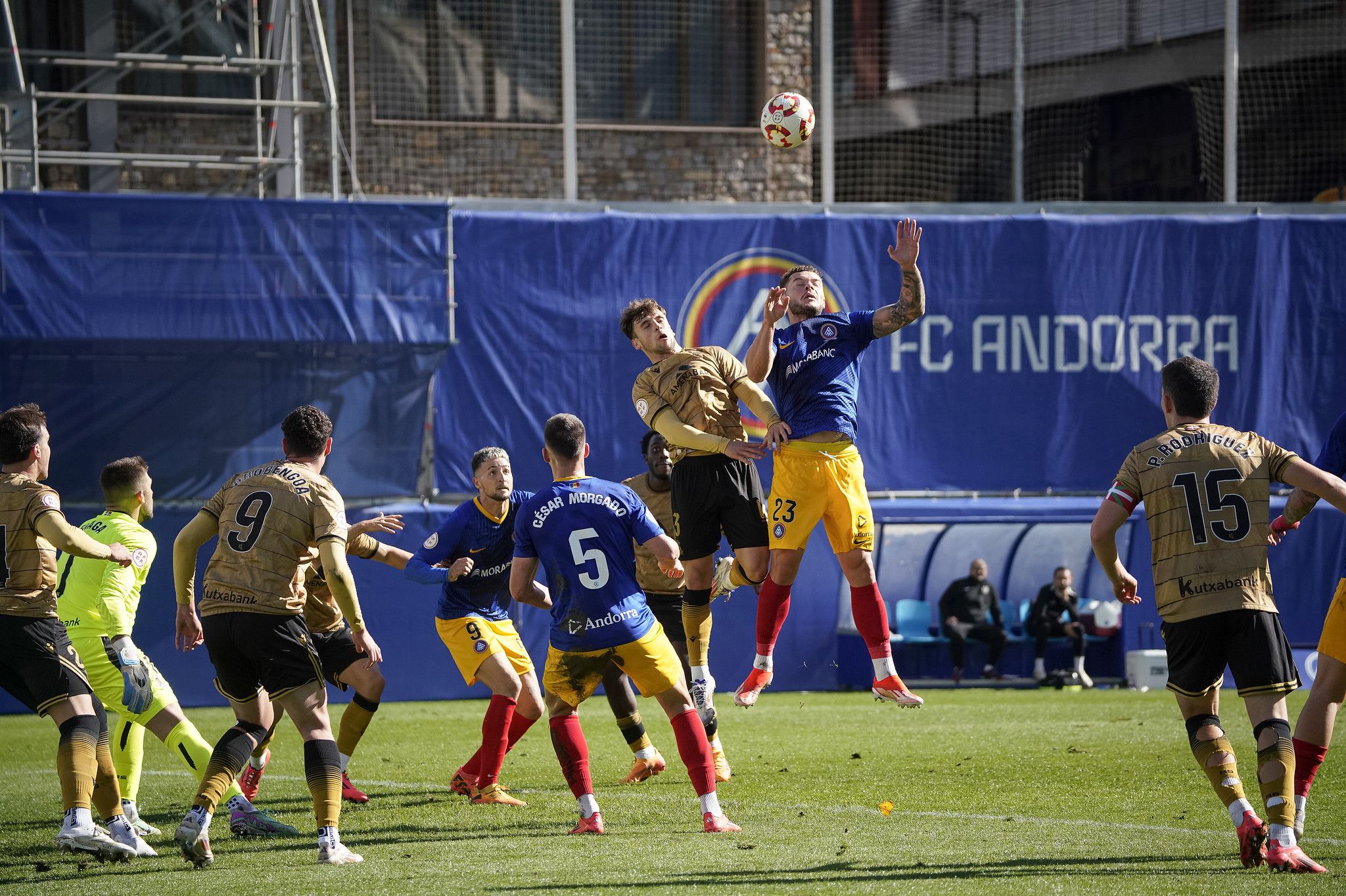 L'FC Andorra ha sofert en dues accions de joc directe als darrers minuts de partit