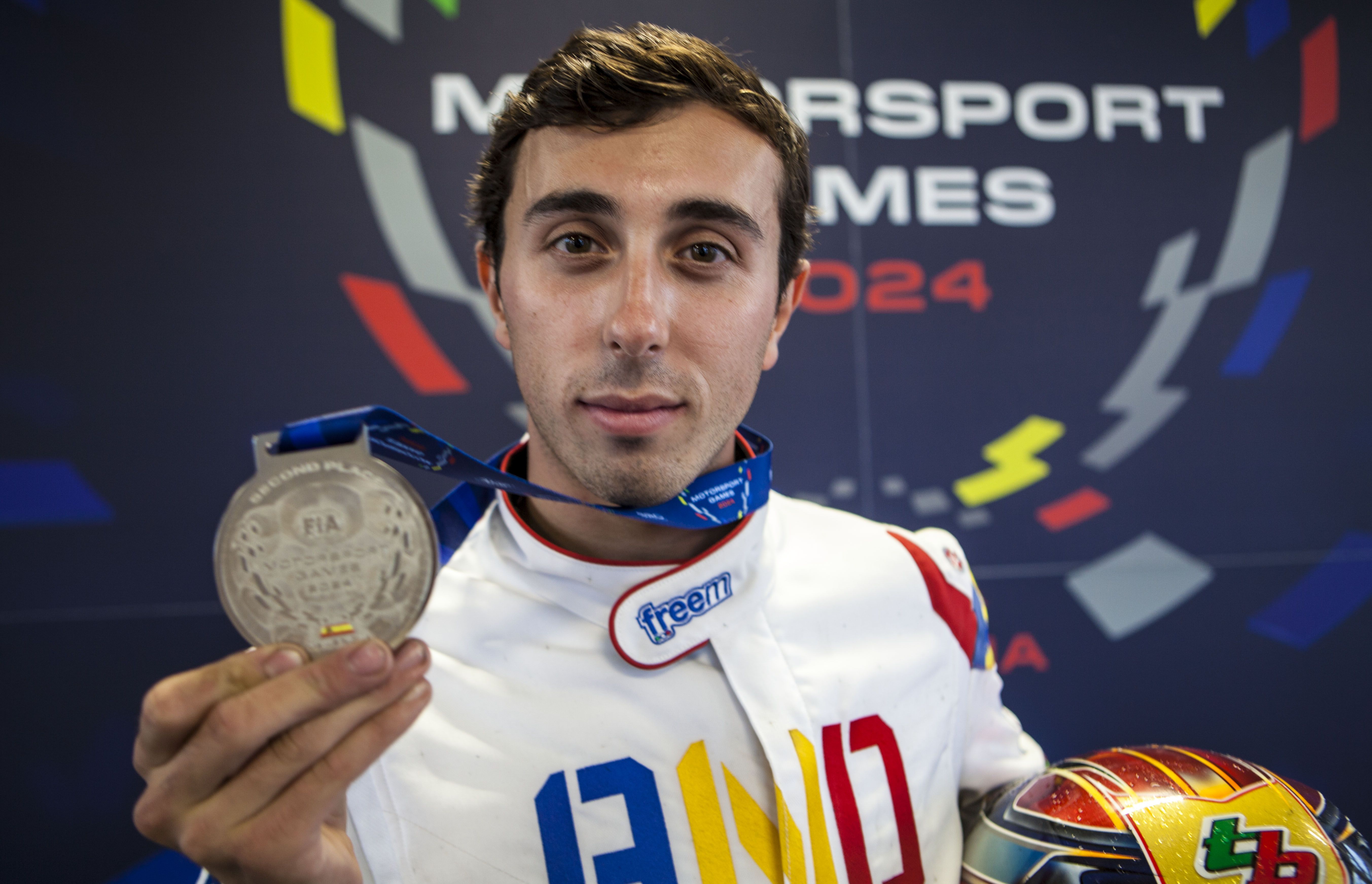 Àlex Machado, guanyador de la medalla de plata als FIA Motorsport Games en la disciplina de Karting Sprint Senior.