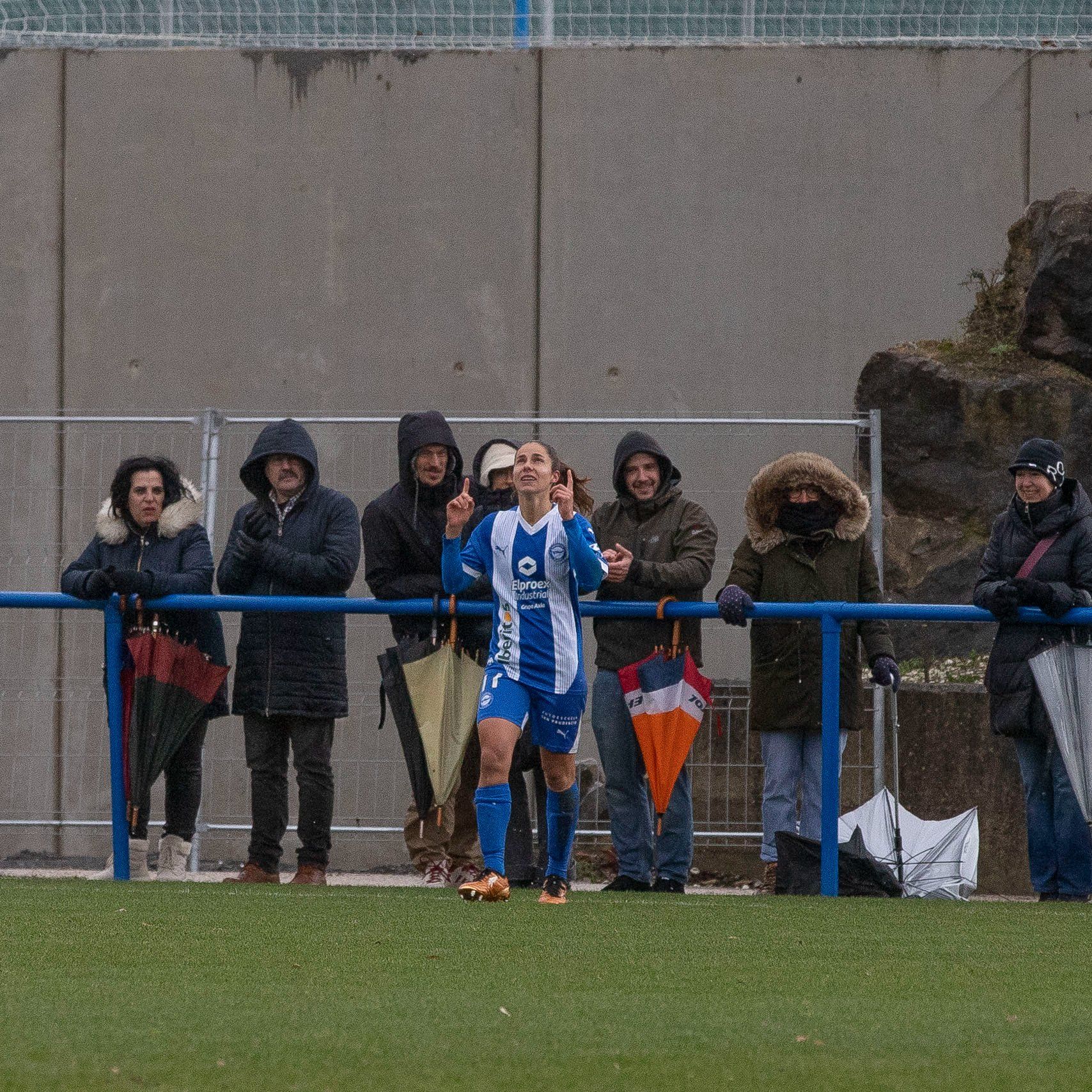 Morató, dedicant el gol d'aquest cap de setmana contra l'Sporting de Huelva.