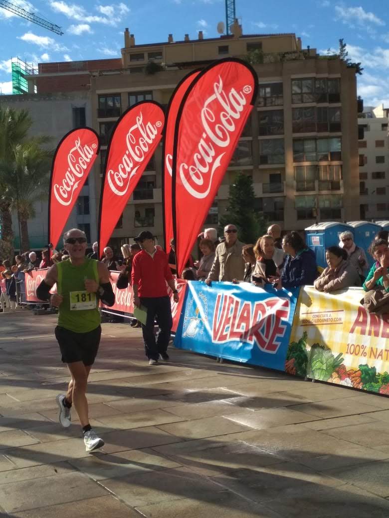 Amb el dorsal 181, en una de les seves últimes curses.