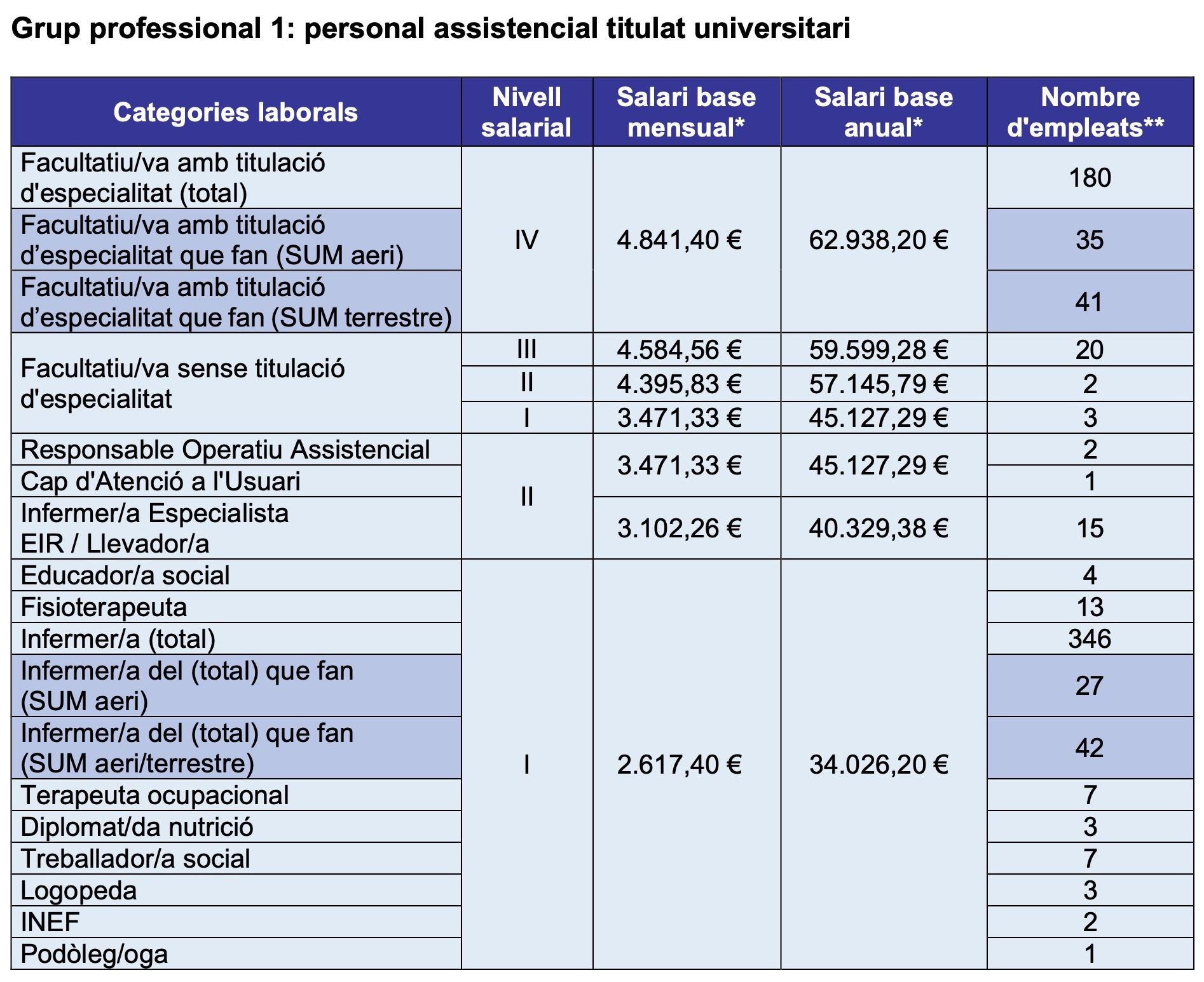 personal assistencial