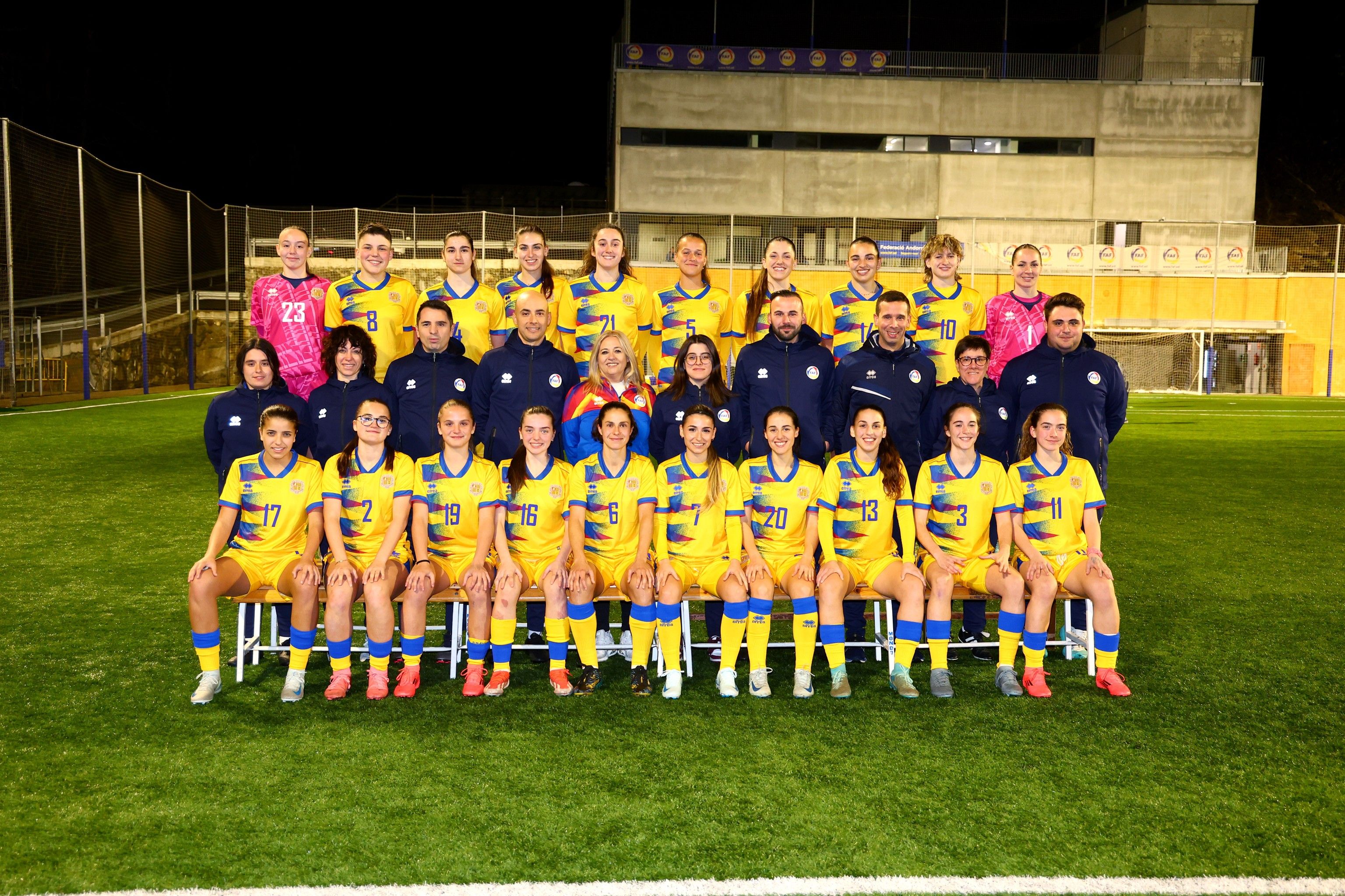 Aquest és el combinat femení d'Andorra que disputarà les dues primeres jornades de la Nations League. Aquest és el combinat femení d'Andorra que disputarà les dues primeres jornades de la Nations League.
