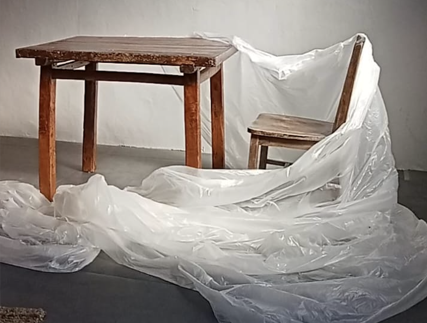 L'attrezzo de la performance 'Plasticida'. L'attrezzo de la performance 'Plasticida'.