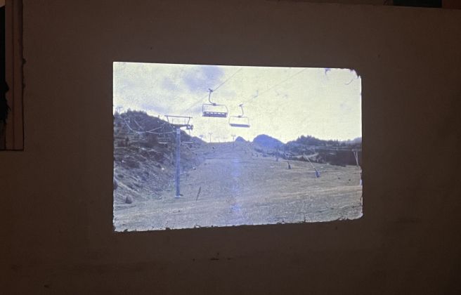 Una de les imatges de la projecció de 'Rastres'. Una de les imatges de la projecció de 'Rastres'.