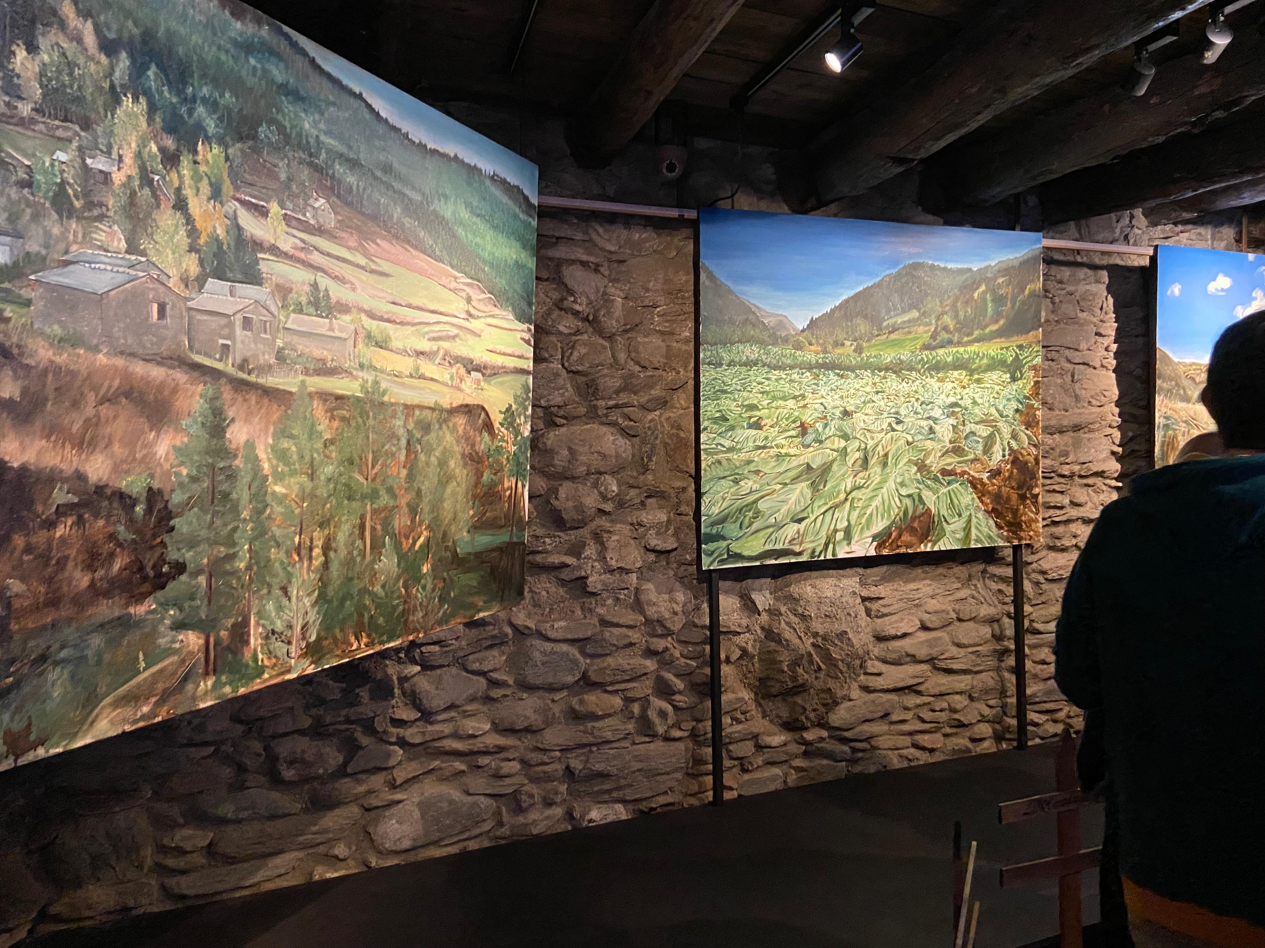 Obra pictòrica de Rosa Mujal: 'Pensar el paisatge agrícola andorrà'. Obra pictòrica de Rosa Mujal: 'Pensar el paisatge agrícola andorrà'.