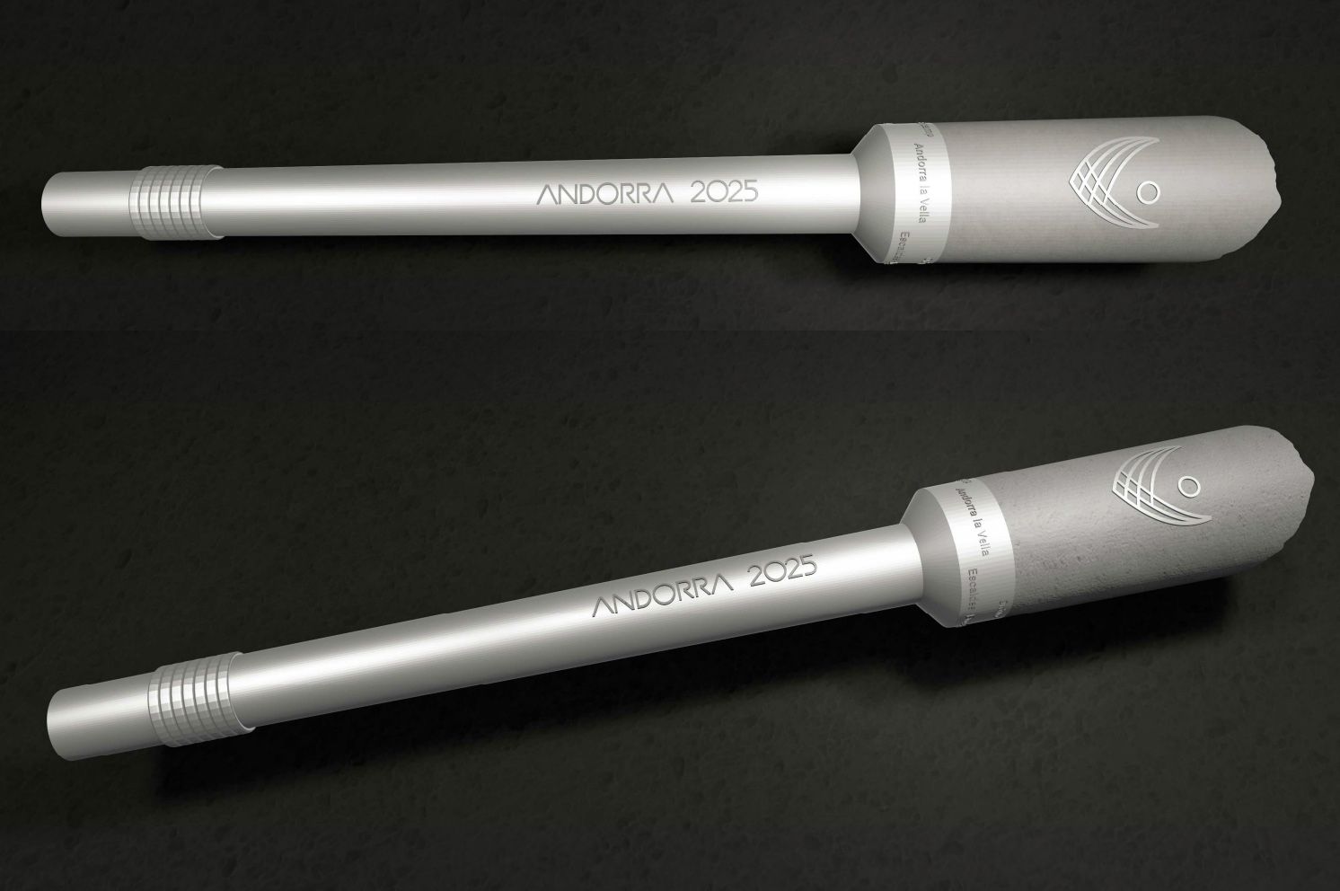 Disseny 3D de la torxa d'Andorra 2025. Disseny 3D de la torxa d'Andorra 2025.